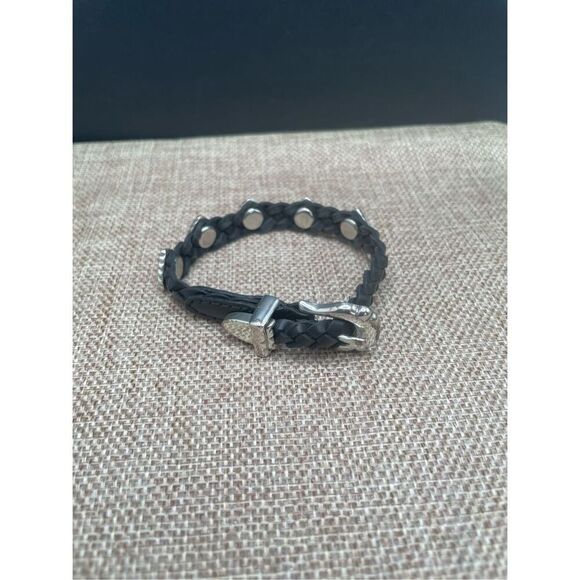 Brighton BANDITS Roped Heart Braid Bandit Bracelet STYLE 07475A Black - Picture 4 of 15
